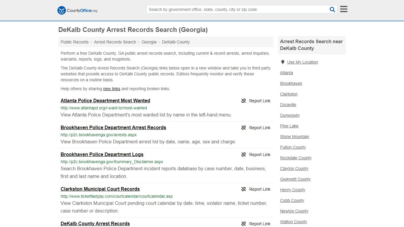 Arrest Records Search - DeKalb County, GA (Arrests & Mugshots)